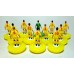 Subbuteo Andrew Table Soccer Melchester Rover yellow on classic Hasbro Bases